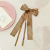 Pasador de horquilla de lazo de cinta para niña, pasador de estilo coreano, simple, versátil, de alta calidad, para recogido a medias, accesorios para el cabello