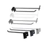 Estante de ciudad gancho para snacks barra horizontal tubo cuadrado gancho de línea única/doble accesorios para teléfono móvil adornos artículos pequeños gancho de pared