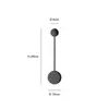 Lámpara de Pared LED de Diseño Escandinavo Minimalista Moderna para Dormitorio, Estudio, Mesita de Noche, Pared de Fondo de Sala de Estar, Lámpara de Pared LED Creativa
