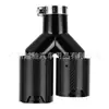 Adequado para Modificação de Carro Bmw m Padrão Uma para Duas Saídas Duplas Tubo de Escape de Aço Inoxidável Fibra de Carbono Ponteira de Escape de Carro