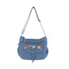 Moda transfronteriza nuevo estilo lavado retro mezclilla bolso de dama gran capacidad versátil viaje bolso cruzado bolso de un solo hombro