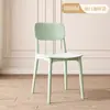 Silla de Plástico de Lujo Ligero Respaldo Silla Ocio Comercial Taburete Negro Comedor Restaurante Mesa y Sillas de Comedor Uso en el Hogar