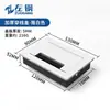 Caja de cables de aleación de aluminio engrosada para escritorio, cubierta de orificio para cables acolchada multifuncional para mueble de TV, cubierta decorativa para escritorio de oficina