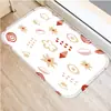 Felpudo Navideño para el Hogar con Estampado de Árbol de Navidad, Felpudo para Puerta de Sala de Estar