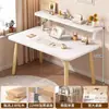 Mesa de escritório de madeira maciça para casa, mesa de jantar para casa, escrivaninha para estudante, escrivaninha para quarto, mesa simples para computador de mesa para moradia alugada