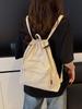 Mochila Pequeña Ligera Estilo Coreano Fresca de Verano para Niña 2025 Nueva Mochila Plegable de Color Puro para Viajes Diarios para Mujer