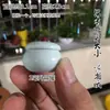 Cerâmica pequeno tamanho Mini Pote de Ponta do Dedo Pote Selado Frasco para Pó Perfumado Caixa de Rouge Antiga Caixa de Batom Caixa Pequena