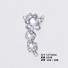 Dulce diamante azul frío linda niña aleación colgante de diamante aretes hechos a mano collar pulsera accesorios de joyería diy