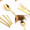 Cubiertos transfronterizos de 24 piezas de acero inoxidable, juego de vajilla, cuchillo, tenedor y cuchara, hogar, cintura pequeña, caja de regalo de cuatro piezas