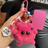 Lindo Colgante Llavero de Coche de Briquetas de Piel Sintética de Conejo Rex Muñeco de Peluche Popular Exquisito Colgante para Mochila Escolar Regalo