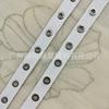 Fita de Ilhós de 2cm Algodão Puro Padrão Espinha de Peixe Dupla Ilhós Planos Perfurados Acessórios Feitos à Mão Acessórios para Roupas DIY Fita