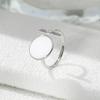 Anillo de Aceite con Pintura Simple de Nueva Moda Transfronterizo Anillo de Diseño con Sentido de Alta Gama Anillo de Apertura Ajustable Todo Fósforo Temperamento Joyería