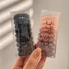 Elástico de Cabelo Transparente Estilo Fio de Telefone para Mulheres 2024 Novo Estilo Alta Elasticidade Durável Elegante Corda de Cabelo Acessório de Cabelo