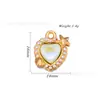 Colgante de Acero Inoxidable con Forma de Corazón Incrustado de Diamantes, Diseño de Nicho Dulce y Genial, Accesorios de Joyería DIY para Pulseras y Collares