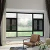 110 Puertas y ventanas insonorizadas serie Pioneer de gama alta ventana abatible de aleación de aluminio de puente roto aluminio grueso antirrobo a prueba de insectos lujo ligero