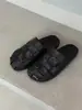 2026 Novo Estilo Preto Bico Redondo Tecido Slip-On Casuais Confortáveis Mules para Mulheres