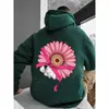 Sudadera con capucha transfronteriza Exportación Moda masculina Patrón de flores grandes Deseo Amazon Temu Uno