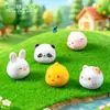 Miniaturas lindas de panda, conejo y otros animales pequeños para micro-paisajismo, accesorios de decoración de jardín DIY, adornos de escritorio