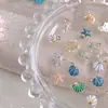 Pedrería para Uñas Estilo Japonés Temática Oceánica Estrellas de Mar de Colores Decoraciones para Uñas Guirnalda de Conchas y Perlas Accesorios para Uñas DIY Venta al por Mayor