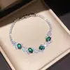 Pulseira Brilhante com Fecho Oval de Zircônia, Luxo Leve, Sensação de Alto Padrão, Estilo de Nicho, Acessório de Mão Exquisito e Versátil