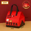 Bolsa Térmica para Entrega de Pizza, Bolsa Desechable de Papel de Aluminio con Empaque Especial, para Hornear Pastel, Té de Leche, Bolsa Tote para Barbacoa, Personalizada