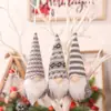 Artículos Decorativos Transfronterizos Colgante de Muñeca Tejida Muñeca Sin Rostro Adorno Pequeño Colgante Hombre Viejo del Bosque Decoraciones para Árbol de Navidad