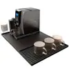 Alfombrilla de Silicona Dos en Uno para Cafetera, Alfombrilla de Secado de Doble Capa para Cocina, Alfombrilla Protectora Multifuncional de Bandeja Separada para Mesa de Comedor