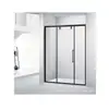 Fabricante Acero Inoxidable Puerta Corredera Personalizada para Ducha Hogareña Separación Seco y Húmedo Mampara de Cristal para Baño Instalación de Entrada