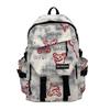 Mochila de Marca de Moda para Hombre, Elegante y Genial, Gran Capacidad, Mochila de Viaje Versátil con Graffiti, Bolso Escolar Casual de Moda para Estudiante Universitario