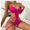 Comércio Exterior Novos Produtos Europeu e Americano Amazon Lingerie Sexy Atacado Pijamas Sexy Fábrica Renda Macacão Aberto
