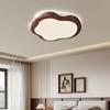 Lámpara de Techo para Sala de Estar Estilo Francés de Mediados de Siglo Espectro Completo Protección Ocular Estilo Wabi-Sabi Lámpara Principal para Pasillo Grano de Madera de Nogal Lámparas Retro