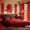 Conjunto de decoração para quarto de casamento para o lado do noivo, incluindo presentes de casamento, decoração para casa nova, decorações de hotel e arranjos florais de casamento de luxo para o quarto da noiva