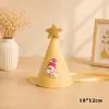 Gorro de Cumpleaños de Peluche de Dibujos Animados para Niños Decoración de Fiesta Adorable Gorro con Pompón en Forma de Animal Accesorios para Fotos de Primer Cumpleaños