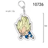 Llavero de Acrílico Transparente con Impresión a Doble Cara Periférico de Anime Dragon Ball Goku Colgante de Regalo Pequeño de Dibujos Animados