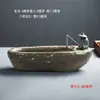 Vaso de Flor de Rocha Vulcânica de Hainan Grama Moeda Grama Moeda Vaso de Flor Hidropônico Pedra de Imitação Bonsai Suporte de Flor de Cerâmica Criativo Sem Furos