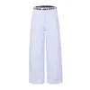 Pantalones Casuales de Pierna Ancha a Cuadros Retro Americano Nuevos Primavera 2026 para Mujer Sueltos Adelgazantes Versátiles Largos Envío Directo de Fábrica