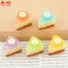 Novo Bolo de Gelatina Margarida Brinquedo Alimentício Casa de Boneca DIY Cola de Creme Acessórios de Resina Acessórios de Cabelo Pingente Capa de Celular