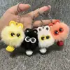 Lindo Colgante de Llavero de Gato de Peluche con Cascabel y Colgante de Conejo para Mochila, Actividad Escolar, Regalo Promocional de Empresa, Adorno