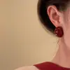 Brincos Ankora Rede Gota de Óleo Agulha de Prata Moda Simples Personalidade Versátil Brincos de Luxo Leve de Alta Qualidade para Mulheres