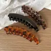 Presilha de Rabo de Cavalo Grande e Alta da Moda com Volume Natural, Presilha Banana com Dentes para a Parte de Trás da Cabeça, Presilha Vertical Antiderrapante