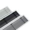 Rejilla de ventilación ABS personalizada del fabricante, rejilla de ventilación larga integrada, salida de aire acondicionado central integrada para inspección