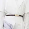 Cinto Fino Feminino Decoração Vestido Simples Moda Combinando Saia Suéter Estilo Coreano Pequeno Cinto Feminino Coreia do Sul Fino Moda