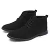 Transfronterizo ebay Amazon Botas Martin botas de cuero para hombre talla grande 46 talla caña baja zapatos de hombre punta fina estilo europeo y americano botas venta al por mayor