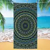 Toalla de playa de microfibra con mandala, bestseller transfronterizo de Amazon, toalla impresa digitalmente, toalla de baño para la playa, toalla de secado rápido