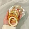 Elástico de Cabelo Preto Tipo Fio de Telefone como um Elástico para Mulheres 2026 Novo Cordão de Cabelo de Alta Elasticidade Elástico para Coque Acessório de Cabelo
