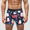 Aliexpress Amazon Regalo Navideño Transfronterizo Año Nuevo Ropa Interior para Hombre Pantalones Cortos de Seda de Leche de Cintura Media Alta Elásticos Transpirables