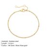 Pulsera Simple para Mujer Emanco Pulsera de Cadena de Bolas Multicapa Pulsera de Acero Inoxidable Chapada en Oro Joyería de Mano Distribución al por Mayor