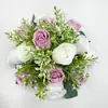 Simulación transfronteriza columna romana bola de rosa flor guía arreglo floral decoración suministros de boda flor guía decoración corona al por mayor