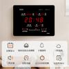 Reloj de Pared Digital LED Hongtai para Sala de Estar, Reloj Electrónico Rectangular Moderno con un Toque de Alta Gama, Sincronización de Hora por Bluetooth