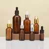 Garrafa de vidro marrom Amazon para óleo essencial frasco de viagem frasco de líquido essencial frasco vazio de vidro marrom frasco